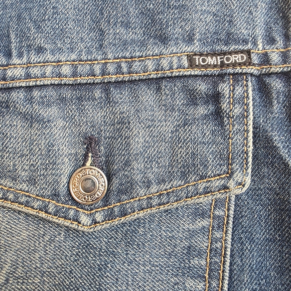 Tom Ford Men's Blue Denim Jacket - Picture 9 of 16